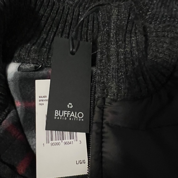 🆕 Buffalo David Bitton Men’s Walker Mockneck 1/4 zip size L - Picture 4 of 10